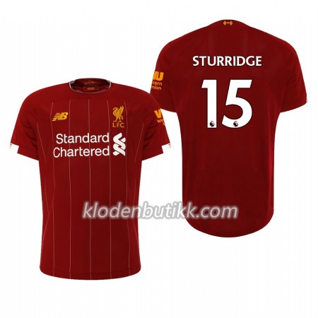 Liverpool Daniel Sturridge 15 Hjemme Fotballdrakt 2019-2020 Kortermet